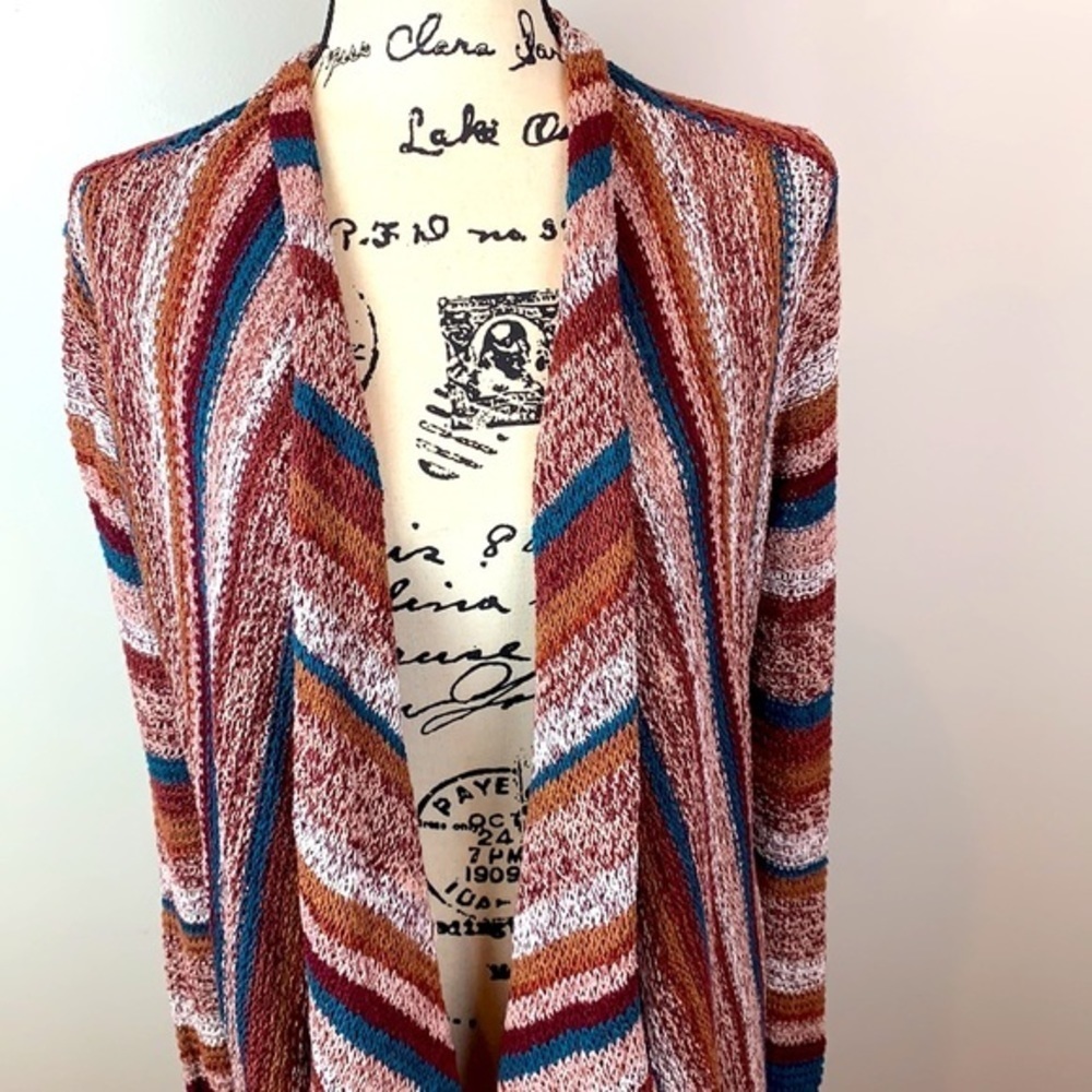American Eagle Open Front Waterfall Cardigan - Picture 7 of 8